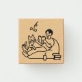 サンカケル スケジュールスタンプ ただいま休けい中 マンガ SKR-TK04