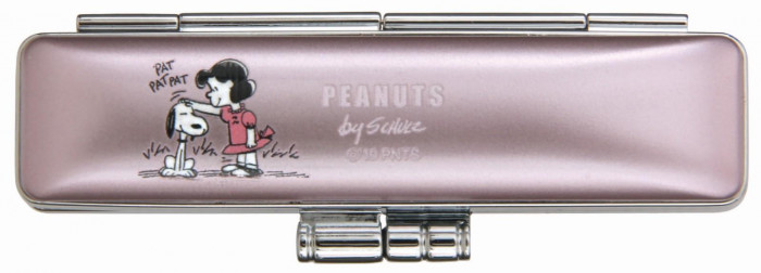 SNOOPY　スヌーピー　印鑑ケース　ネオメタリックケース　ピンク　TSK-42027