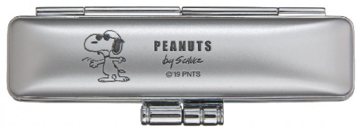 SNOOPY　スヌーピー　印鑑ケース　ネオメタリックケース　シルバー　TSK-42041