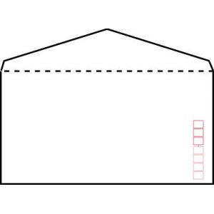 画像: 洋長３ケント封筒　郵便枠あり・郵便枠なし　ダイヤ貼り 10枚・50枚・100枚