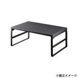 画像: LIHIT LAB.(リヒトラブ)　机上台　幅390mm・ハイタイプ　マットブラック　A-7331-124