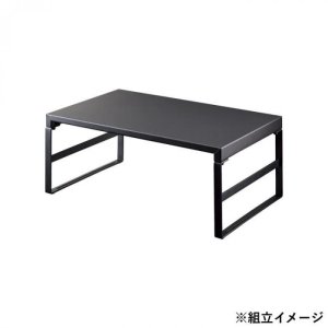 画像: LIHIT LAB.(リヒトラブ)　机上台　幅390mm・ハイタイプ　マットブラック　A-7331-124