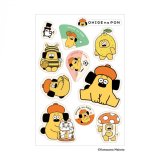 画像: おひげのポン マルチステッカー アクティブ ポンちゃん MLS-OP03