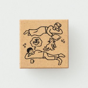 画像: サンカケル スケジュールスタンプ ただいま休けい中 ダラダラ SKR-TK01