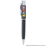 画像: SNOOPY スヌーピー 75周年 はんこ付きボールペン スタンペンGノック式 Webオーダーパック ブラック4コマ TSK-10231