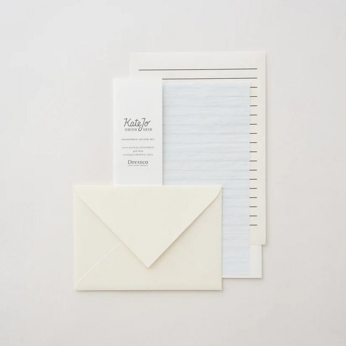 Dressco オニオンスキンレターセット ペールブルー 1747747